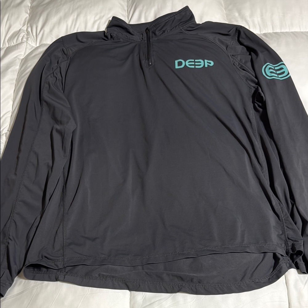 DEEP Gray Long Sleeve Top